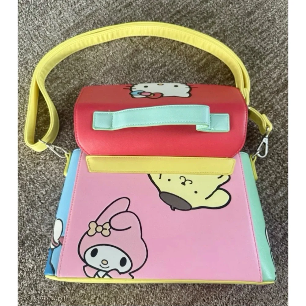 Loungefly Hello Kitty & Friends color block hand bag crossbody purse Sanrio - Picture 6 of 7
